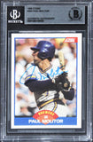 Brewers Paul Molitor Authentic Signed 1989 Score #565 Card BAS Slabbed