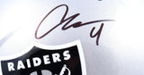 Aidan O'Connell Autographed Las Vegas Raiders F/S Speed Helmet-Beckett W Holo