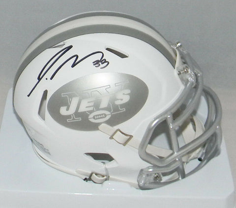 JAMAL ADAMS AUTOGRAPHED SIGNED NEW YORK JETS ICE SPEED MINI HELMET JSA