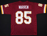 Don Warren Signed Redskins Jersey Inscribed "3x SB Champs" & "Hogs" (JSA COA)