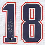 Matthew Slater Signed New England Patriots Jersey (Beckett)3xSuper Bowl Champ WR