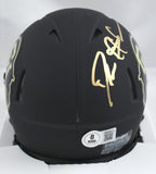 Deion Sanders Signed Colorado Buffaloes Black Speed Mini Helmet-Beckett W Holo