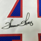 Autographed/Signed THURMAN THOMAS Buffalo Blue Football Jersey JSA COA Auto