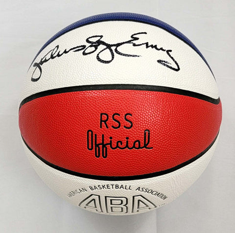 Julius Dr J Erving Signed Nets Virginia Squires ABA Official Basketball Beckett