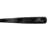 Ronald Acuna Jr Signed Atlanta Braves Louisville Slugger 3x Series Black MLB Bat