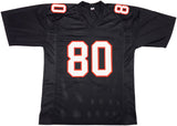 ATLANTA FALCONS ANDRE RISON AUTOGRAPHED BLACK JERSEY "84 TD" JSA STOCK #233378