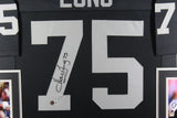 HOWIE LONG (Raiders black SKYLINE) Signed Autographed Framed Jersey Beckett