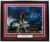 Mike Trout Signed Framed 16x20 L.A. Angels Baseball Photo MLB Hologram