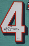 Ricky Williams Authentic Signed Teal Pro Style Jersey Autographed BAS Witnessed