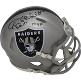 Jim Plunkett Autographed Oakland Raiders Mini Helmet SB MVP Beckett 46812