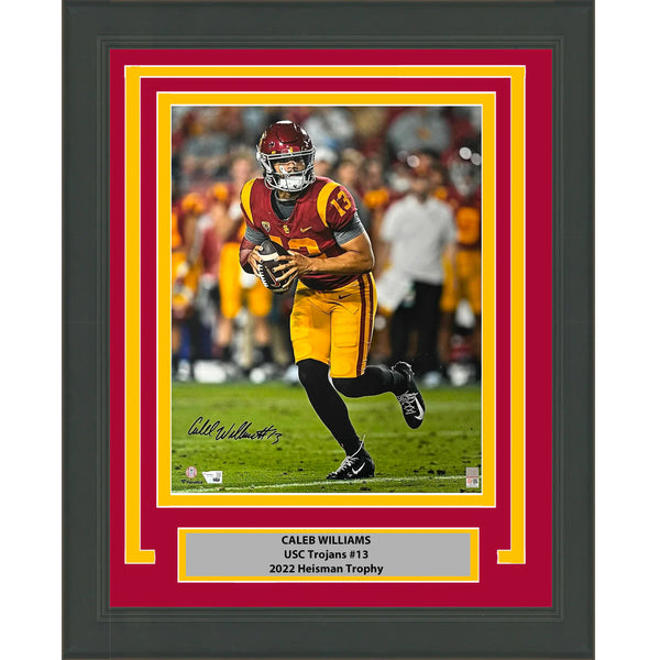 Framed Autographed/Signed Caleb Williams USC Trojans 16x20 Photo Fanatics COA