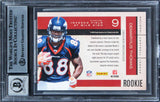 Broncos Demaryius Thomas Signed 2010 Playoff RRC #9 Card Auto 10! BAS Slabbed