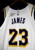 LeBron James Lakers Autographed Team Issued Jersey w/ Crown Inscription JSA/SIA