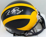 Kwity Paye Autographed Michigan Mini Helmet-Beckett W Hologram *SIlver