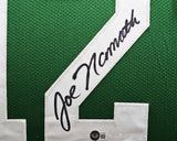 NEW YORK JETS JOE NAMATH AUTOGRAPHED FRAMED GREEN JERSEY BECKETT WITNESS 215859