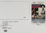 Yogi Berra Signed New York Yankee Cachet Envelope 14x18 Matted Display (JSA COA)