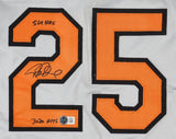 Rafael Palmeiro Signed Baltimore Orioles Jersey "569 HRs & 3020 Hits" (Beckett)