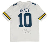 TOM BRADY Autographed Michigan Wolverines Jordan Brand Game Jersey FANATICS