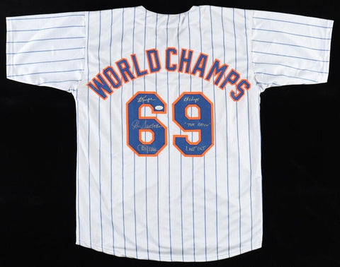 1969 New York Mets, Ed Kranepool, Ron Swoboda, Cleon Jones Signed Jersey (JSA)