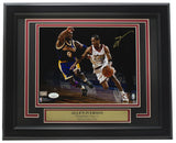 Allen Iverson Signed Framed 8x10 76ers Photo VS Kobe Bryant JSA