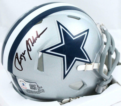 Roger Staubach Autographed Dallas Cowboys Speed Mini Helmet-Beckett W Hologram