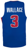 Ben Wallace (PISTONS) Signed Blue Custom Basketball Jersey w/4x DPOY - (SS COA)