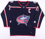 Nick Foligno Signed Columbus Blue Jackets Captains Custom Jersey (Beckett COA)