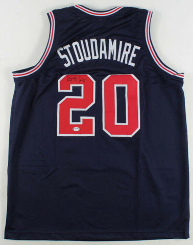 Damon Stoudamire Signed Arizona Wildcats Jersey Inscribed "ROY 95" (PSA COA)