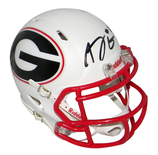 A.J. AJ GREEN SIGNED AUTOGRAPHED GEORGIA BULLDOGS AMP SPEED MINI HELMET BECKETT