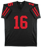 Joe Montana Authentic Signed Black Pro Style Jersey w/ Red #'s Autographed JSA