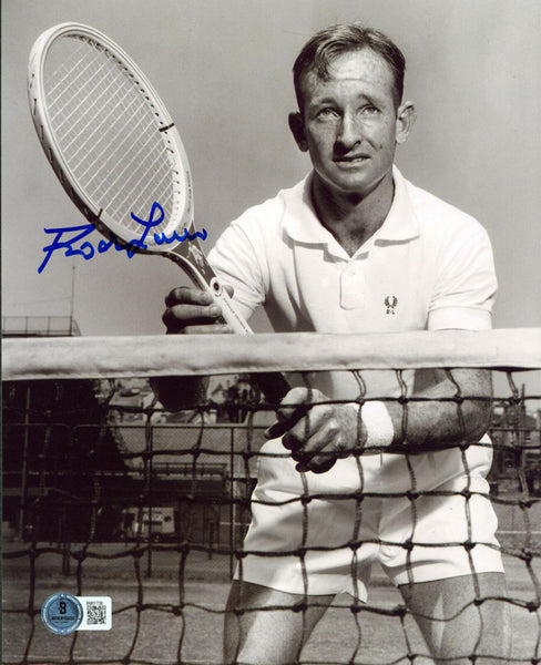 Rod Laver Authentic Signed 8x10 Vertical Black & White Photo Autographed BAS 2