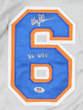 Wally Backman Signed New York Mets Jersey (PSA) 1986 World Champion 2nd Baseman