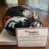 Peyton Manning Autographed Signed Denver Broncos Mini Helmet Fanatics