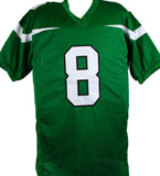 Elijah Moore Autographed Green Pro Style Jersey w/J.E.T.S - Beckett W Hologram