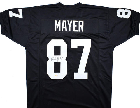 Michael Mayer Autographed Black Pro Style Jersey - Beckett W Hologram *Black