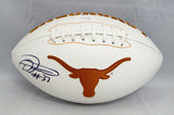 D'Onta Foreman Autographed Texas Longhorns Logo Football- JSA Witnessed Auth