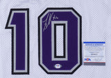 Mike Bibby Signed Sacramento Kings Jersey / 1997 NCAA Champs / Arizona (PSA COA)