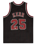 Steve Kerr Autographed Bulls "Three Peat 96, 97, 98" Pinstripe Jersey UDA LE 25