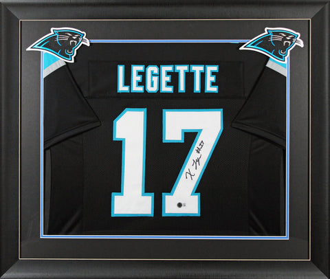 Xavier Legette Authentic Signed Black Pro Style Framed Jersey BAS Witnessed