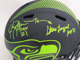 STEVE LARGENT ZORN AUTOGRAPHED SEAHAWKS ECLIPSE FULL SIZE AUTHENTIC HELMET TD!