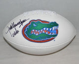 JACK YOUNGBLOOD SIGNED AUTOGRAPHED FLORIDA GATORS WHITE LOGO FOOTBALL JSA