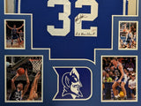 FRAMED DUKE BLUE DEVILS CHRISTIAN LAETTNER AUTOGRAPHED SIGNED JERSEY PSA COA