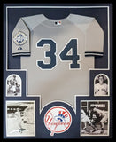 FRAMED NEW YORK YANKEES TONY KUBEK JERSEY DISPLAY WITH SIGNED 8x10