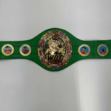 Autographed/Signed Oscar De La Hoya WBC Green Replica Championship Belt BAS COA