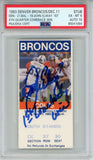 John Elway Signed Denver Broncos Ticket Slab "1st Comeback" BAS 38767