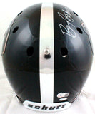 Barry Sanders Autographed Oklahoma State F/S Schutt Black Helmet-Beckett Holo