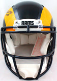 Kurt Warner Signed SL Rams 81-99 TB Authentic F/S Helmet w/SBMVP- Beckett W *Blk