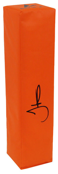 Tyreek Hill Signed Orange Football Endzone Pylon - (SCHWARTZ COA)