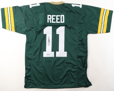 Jayden Reed Signed Green Bay Packers Jersey (Beckett) Ex-Michigan State Receiver