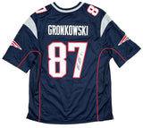 Rob Gronkowski New England Patriots Signed Navy Nike Game Jersey JSA